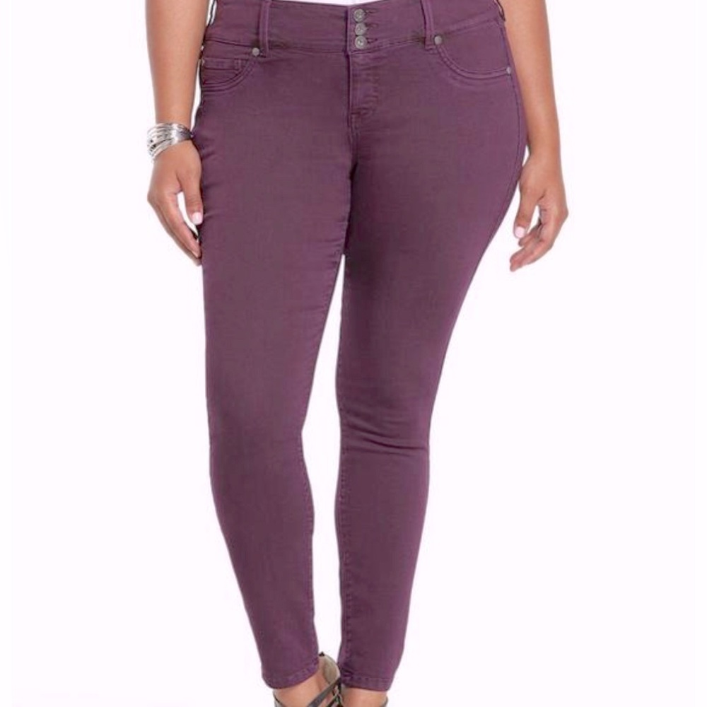 Torrid Purple Wash Denim Jegging